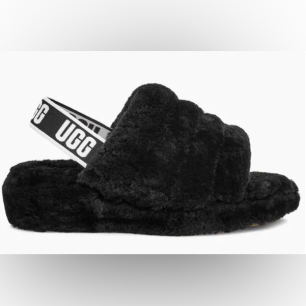 Women’s Ugg Fluff Yeah Slide - Black - 7, 8, 9, 10 - NWT